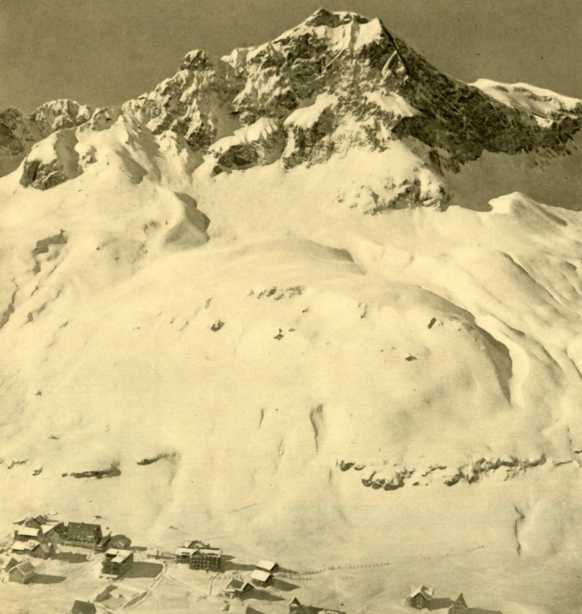 Zürs和Hasenfluh峰，奥地利福拉尔贝格州，建于1935年。 作者 不明
