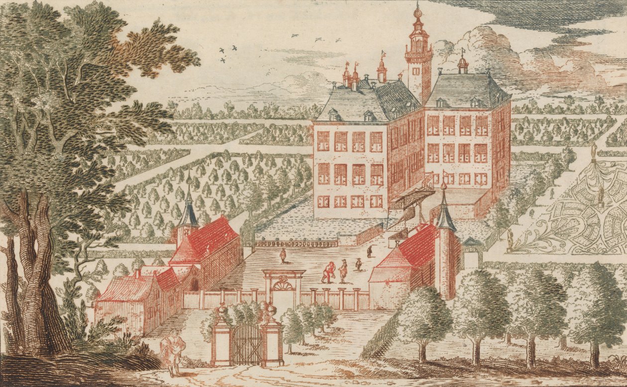 t Huis ter Werve", in：Tooneel Der Voornaamste Nederlands Huizen, En Lust Hoven, Naar T ..., n.d. 作者 不明