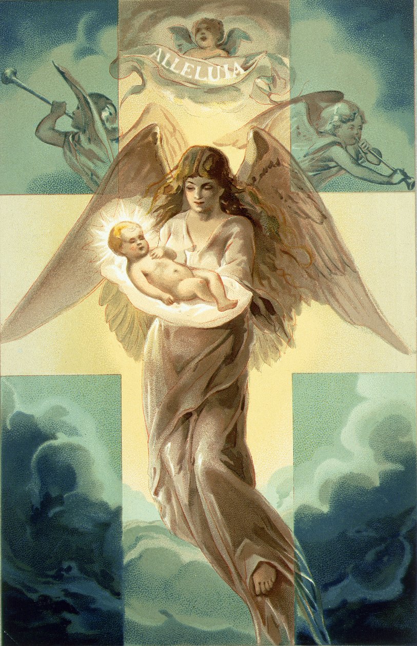 Alleluia，圣诞贺卡，1882年 作者 未知未知
