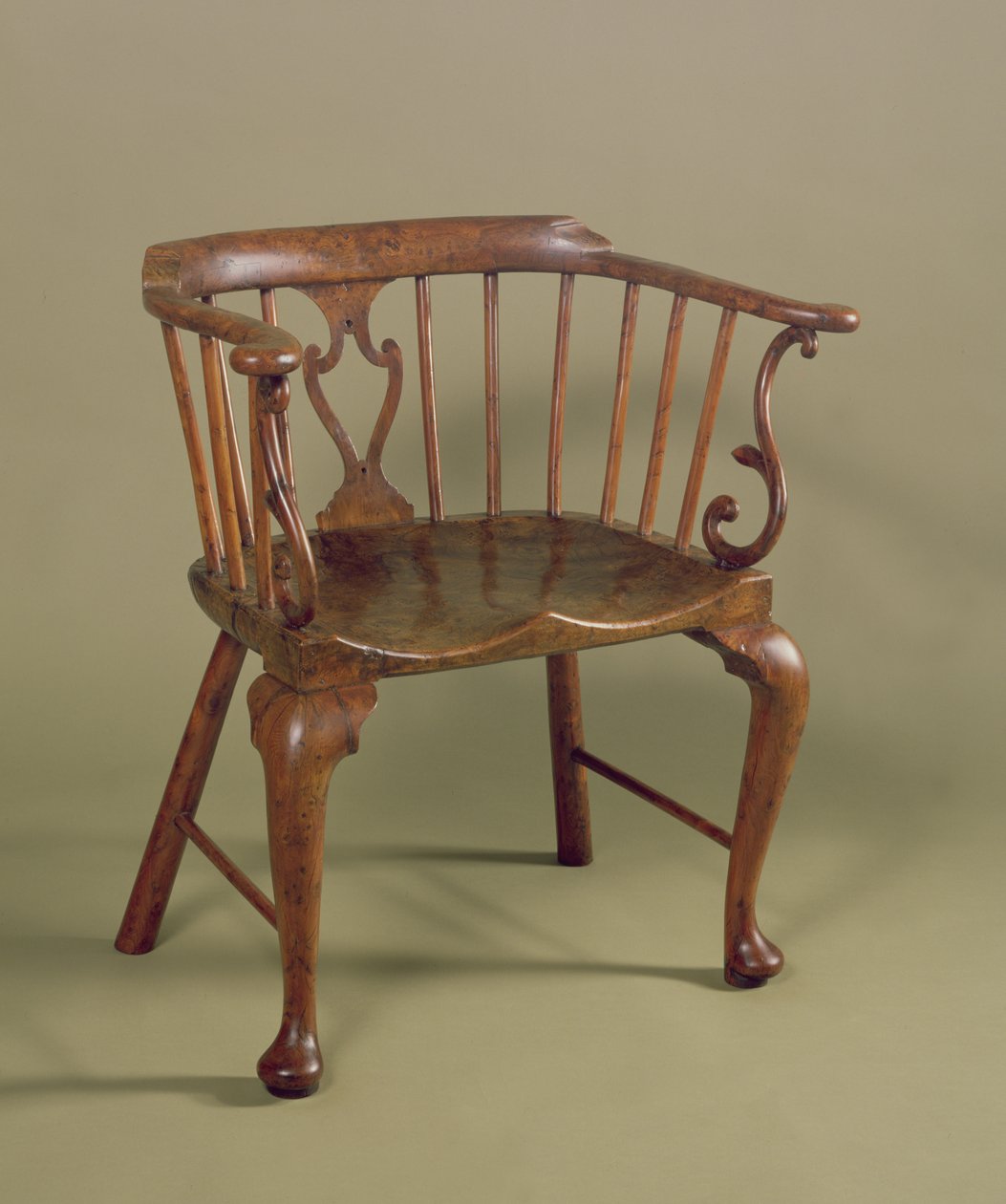 Burr红豆杉和elmwood温莎椅子，1760 作者 未知未知