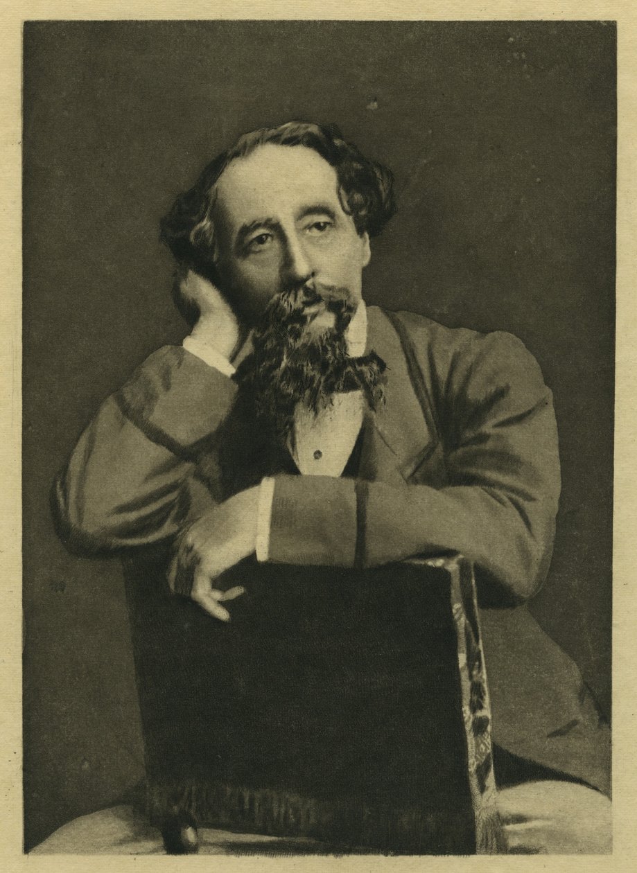 查尔斯狄更斯，赫伯特沃特金斯拍摄的照片（b.1828）（mezzotint） 作者 未知未知