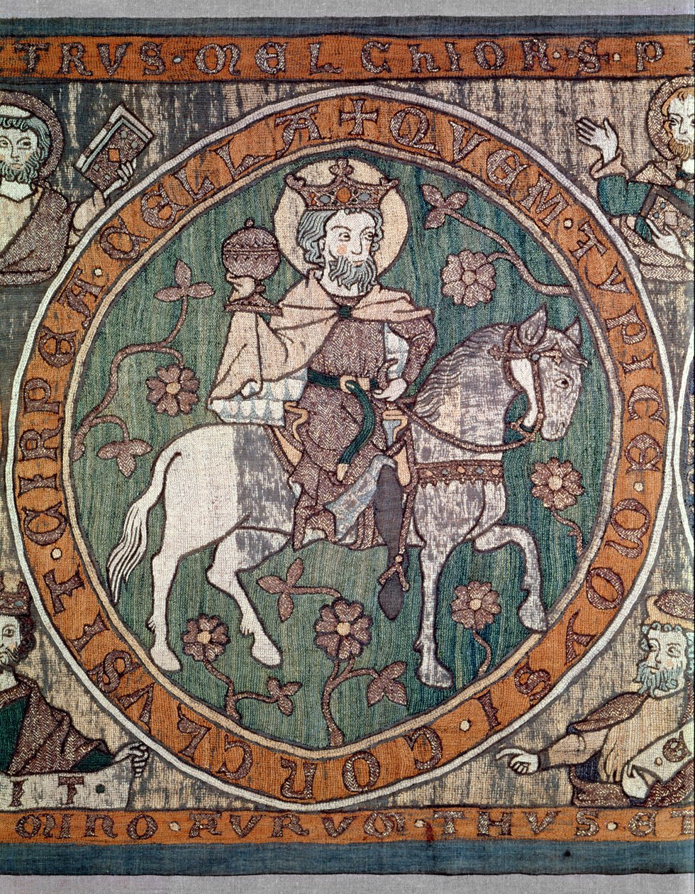 来自德国南部班贝格大教堂的刺绣祭坛正面，c.1300 作者 未知未知