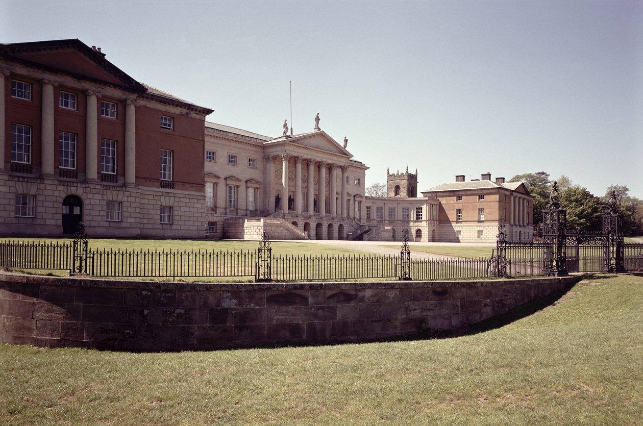 南面的外观，德比郡的Kedleston Hall，建于1759-65 作者 未知未知