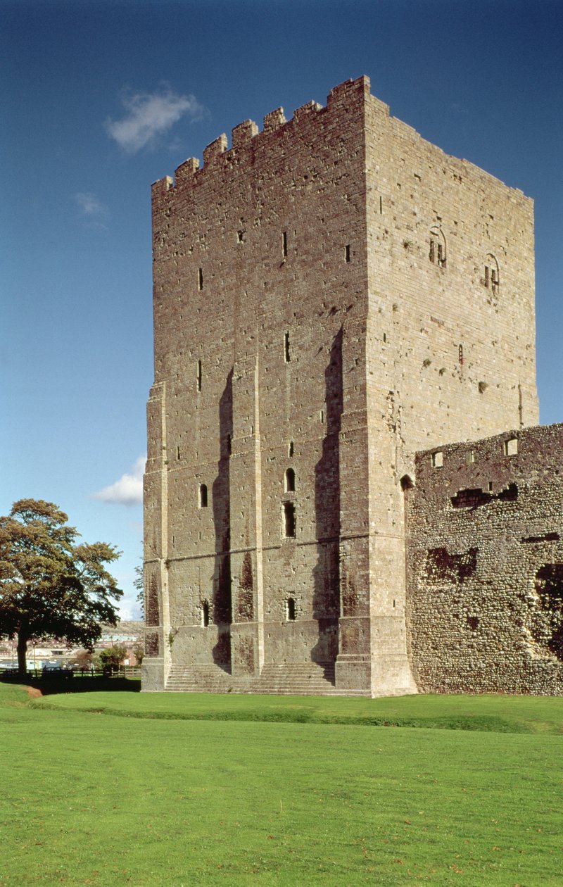 保持，Portchester城堡，汉普郡的外视图，建立c.1160-72 作者 未知未知
