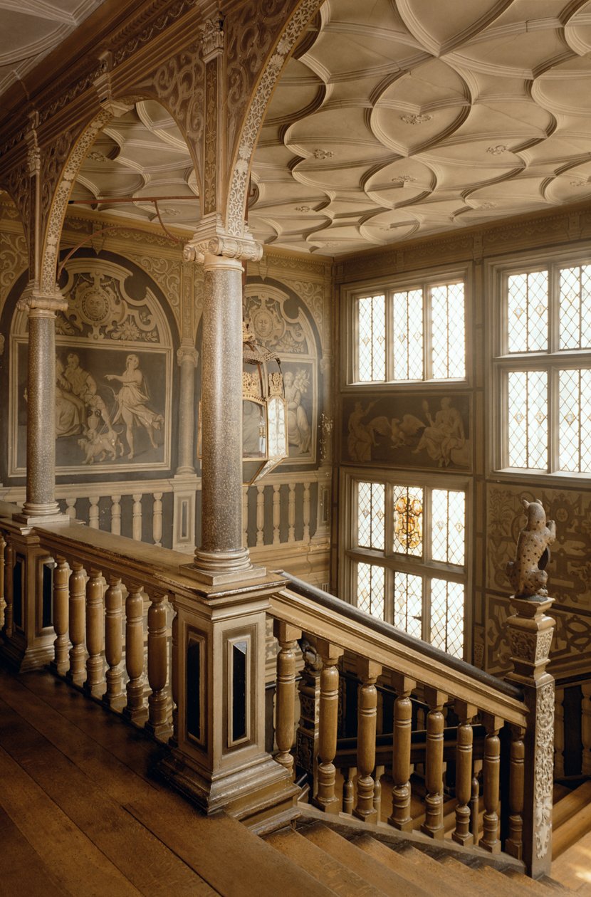 Knole House c.1610，The Staircase，Sevenoaks，Kent，UK 作者 未知未知