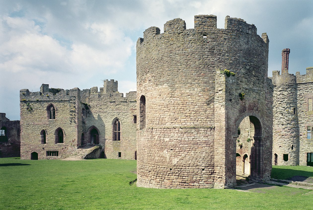 Ludlow城堡，外观，英国学校，建于1066-1085之间，什罗普郡，英国 作者 未知未知