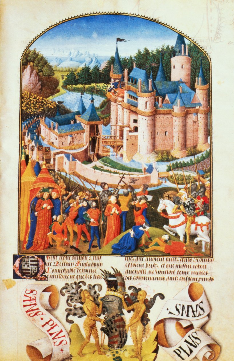 Ms 8266 f.281由Pierre La Baud围攻Derval城堡 作者 未知未知