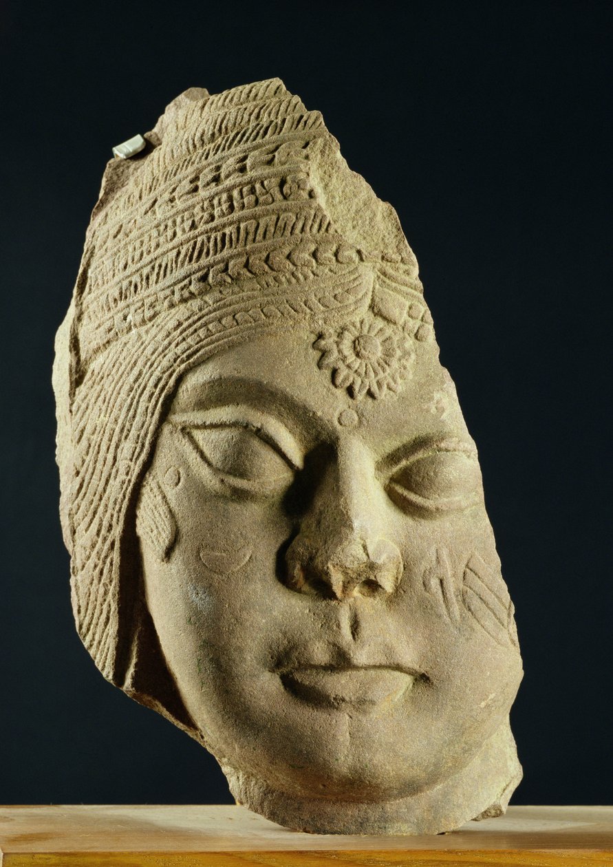 Yakshi，Bharhut，公元前2世纪的红砂岩头 作者 未知未知