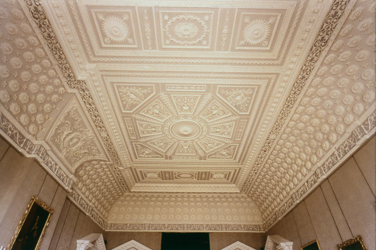 Saloon天花板，Claydon House，白金汉郡，c.1768 作者 未知未知