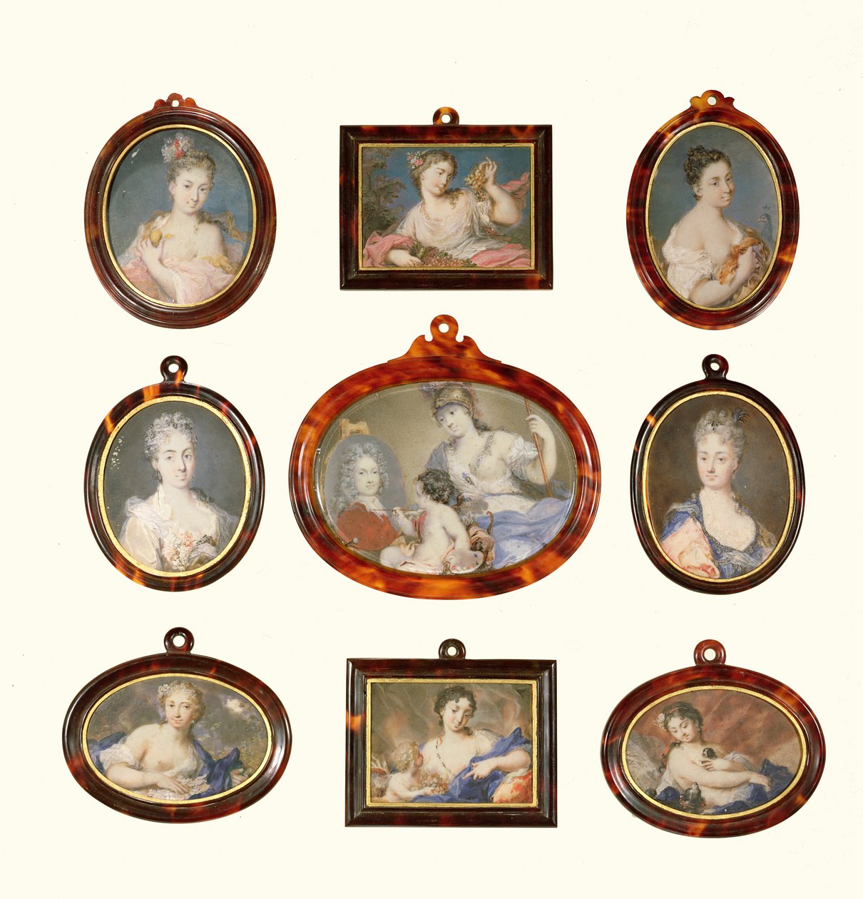 Rosalba Carriera（1675-1757）和Cornelius Hozer（fl.1766-67）选择微缩模型 作者 未知未知