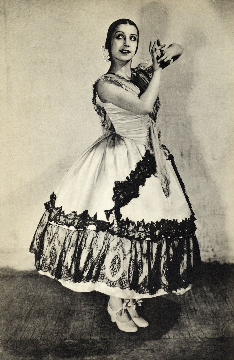 Tamara Toumanova，来自“脚注芭蕾”，1938年出版（bw照片） 作者 未知未知