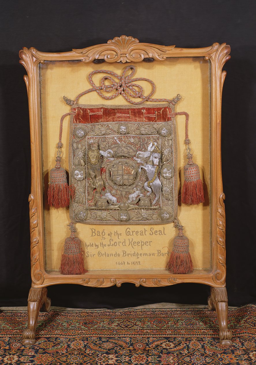 主要守护者，奥兰多布里奇曼爵士（1667-72）举行的大封印袋 作者 未知未知