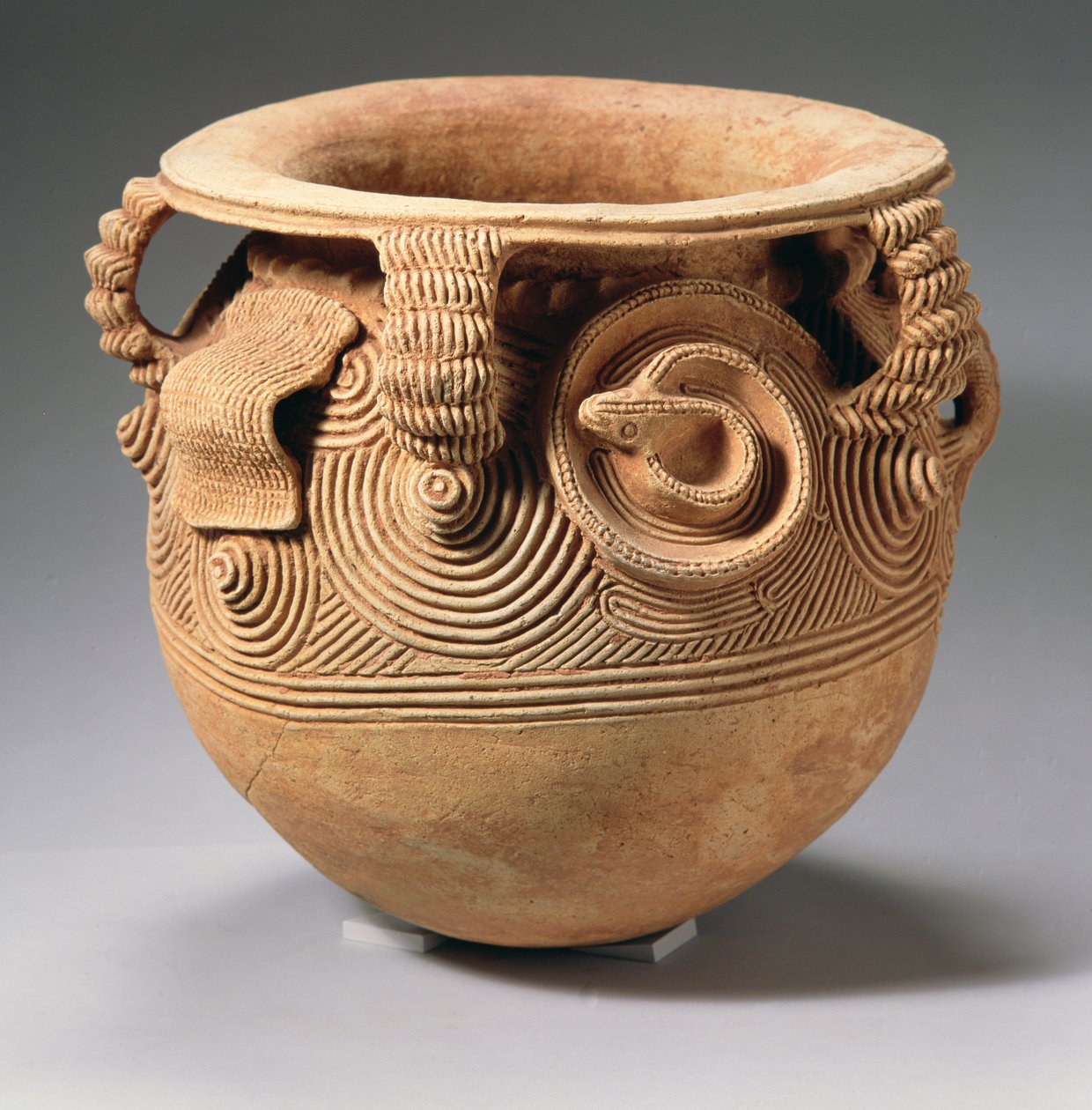 球形陶瓷容器与外翻边缘，Igbo，尼日利亚，10世纪 作者 未知未知