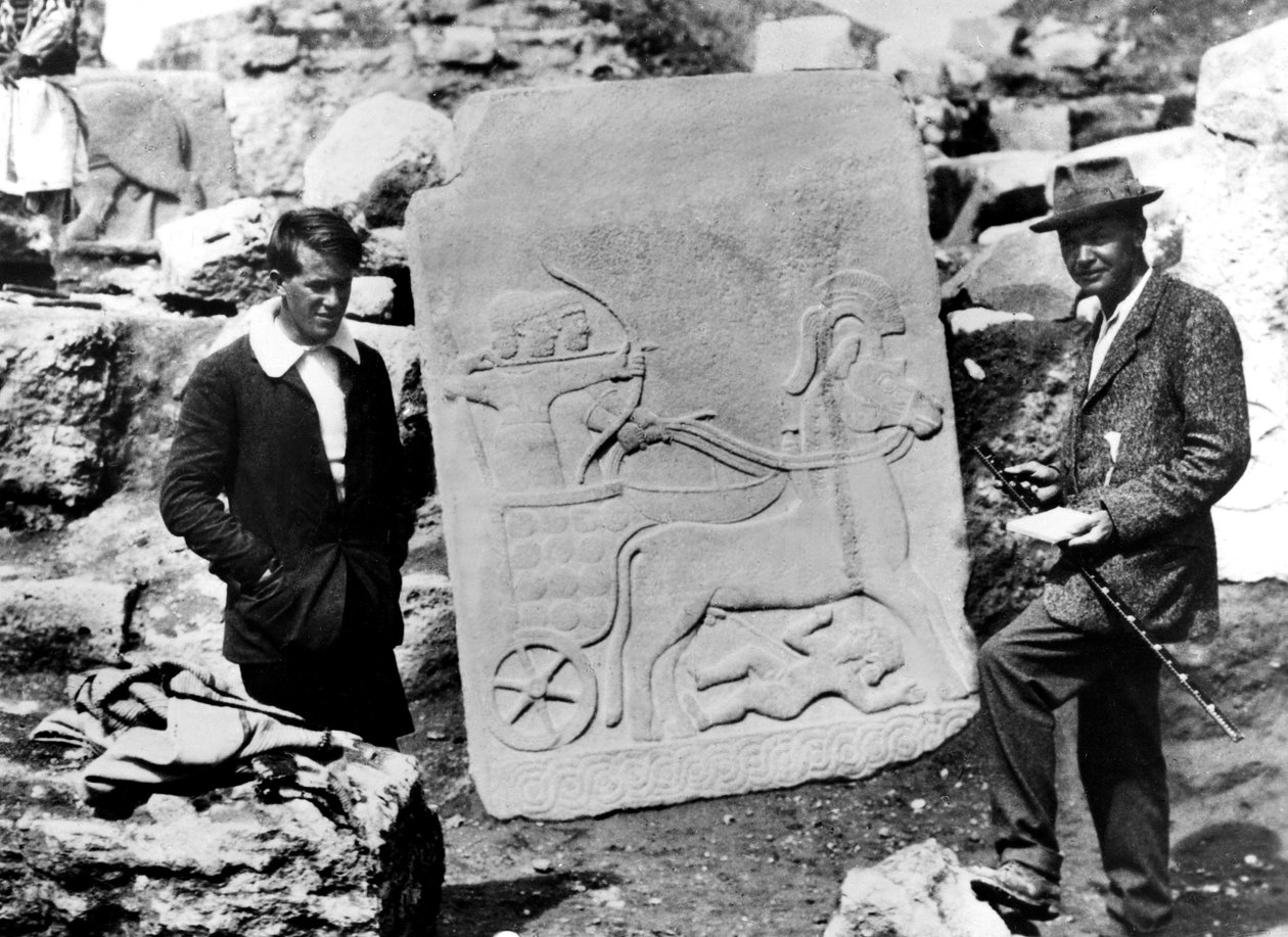 TE Lawrence与Leonard Woolley在1911年在叙利亚的Carchemish 作者 未知未知