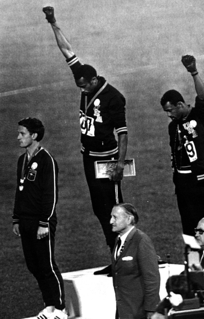 1968年奥运会，墨西哥城男子领奖台200米的获奖者 作者 未知未知