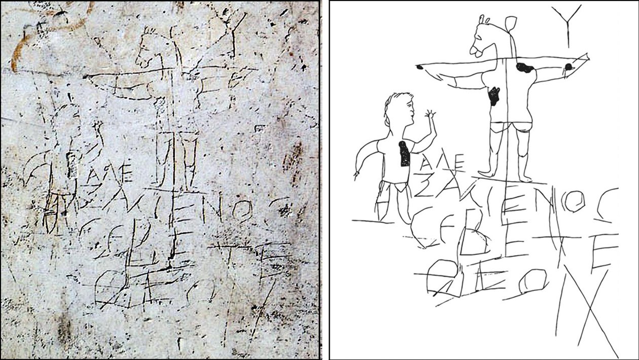 Alexamenos涂鸦，Palatine Antiquarium，罗马 作者 未知未知