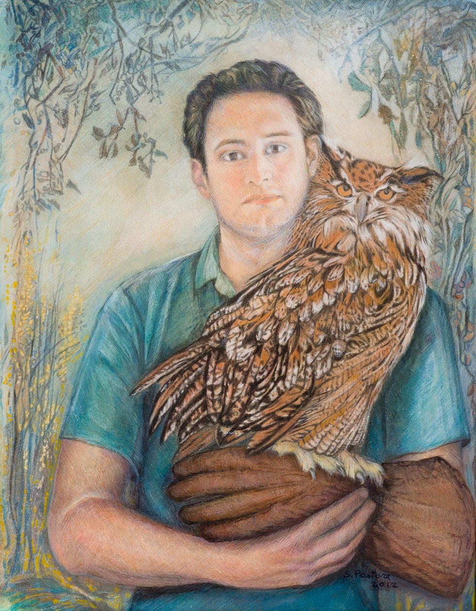 有猫头鹰的男孩，2012年 作者 未知未知