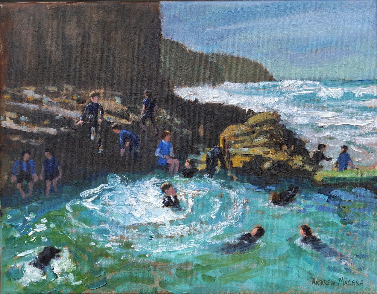 教堂岩石池，Perranporth，康沃尔郡，2017年 作者 未知未知