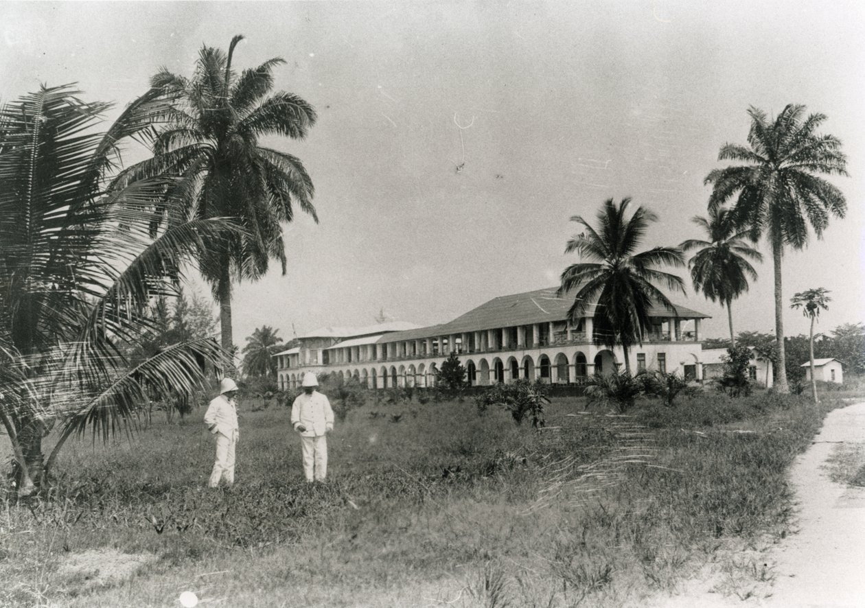 喀麦隆杜阿拉的欧洲医院，1910年 作者 未知未知