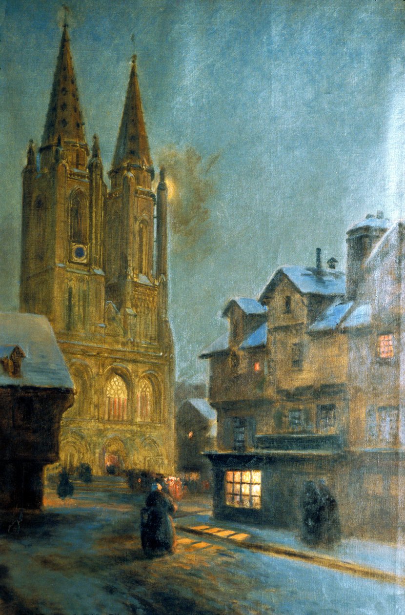 Manche N * 074，Musee de St Lo，“Church ND de St Lo”，由Maurice Orange绘画 作者 未知未知