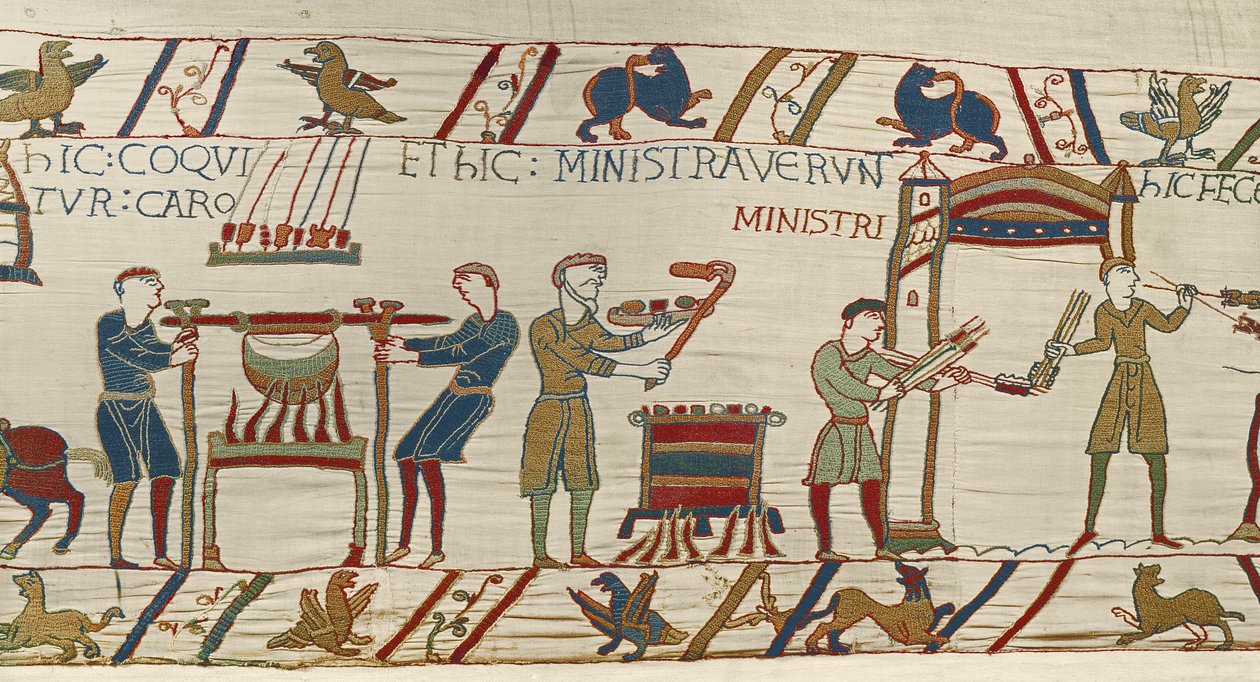 诺曼厨师为William，Bayeux Tapestry准备了一场盛宴 作者 未知未知