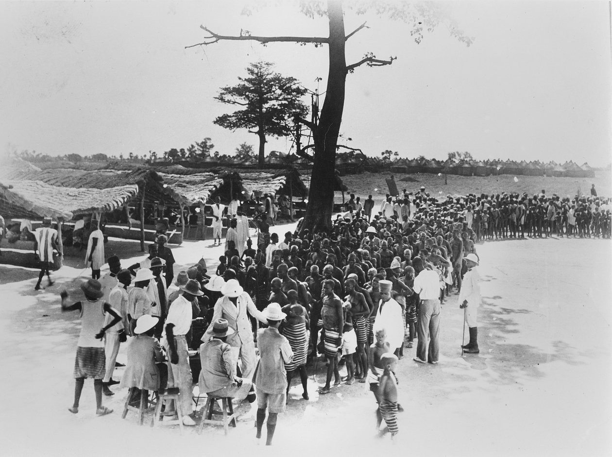 Cote d“Ivoire，c.1920-30的室外疫苗接种会议 作者 未知未知