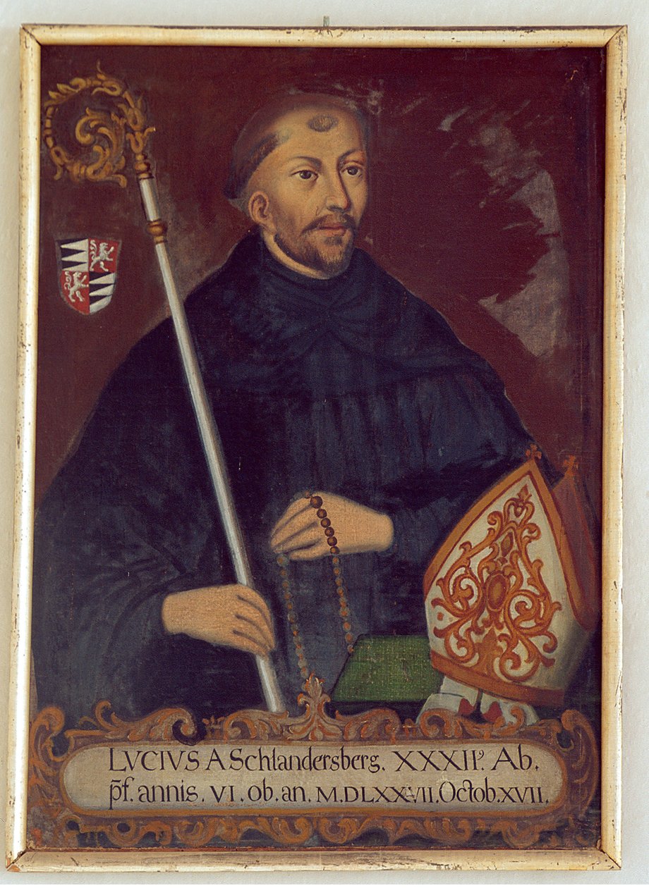 Abbot Lucius von Schlandersberg的肖像 作者 未知未知