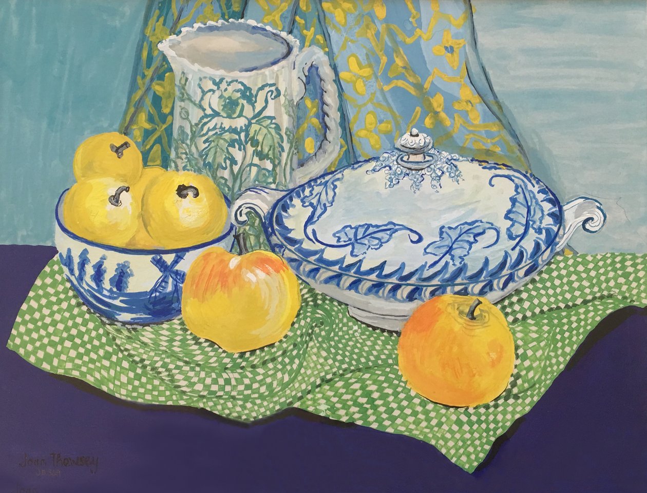 静物与Tureen和苹果，1999年， 作者 未知未知