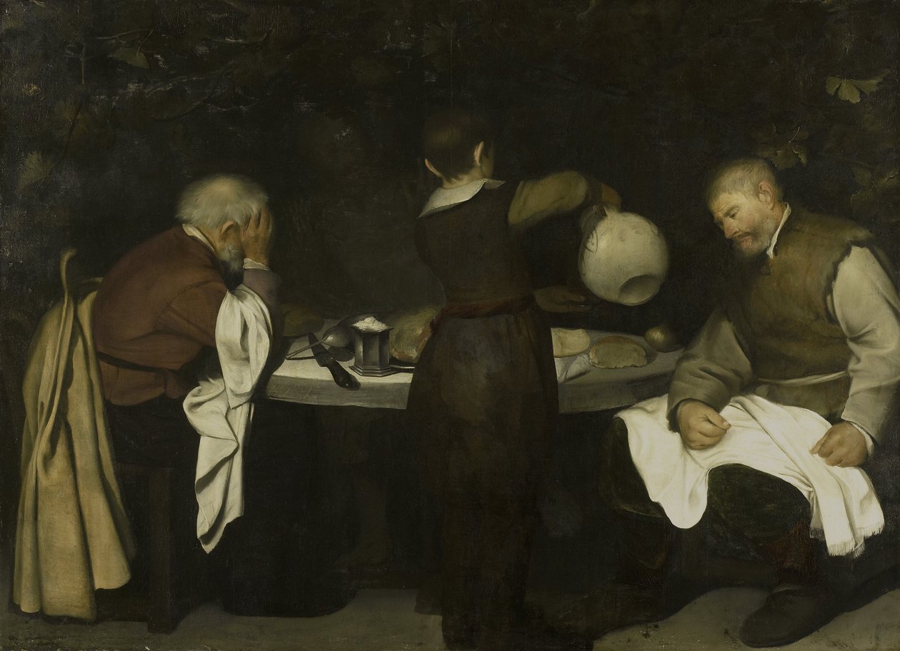 在Emmaus，1620-80的晚餐 作者 未知未知
