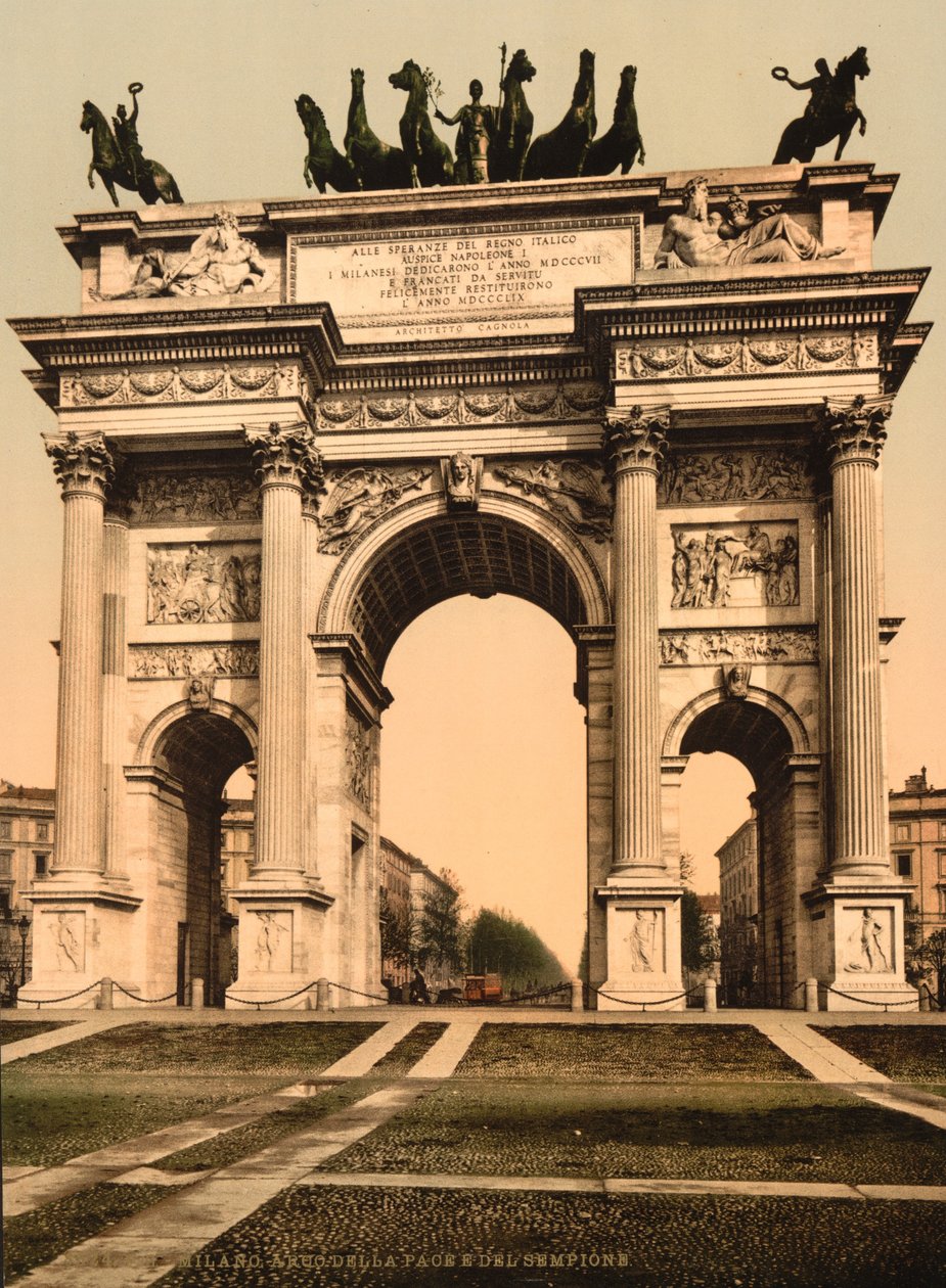 和平之门，米兰，意大利，1890-c.1900 作者 未知未知
