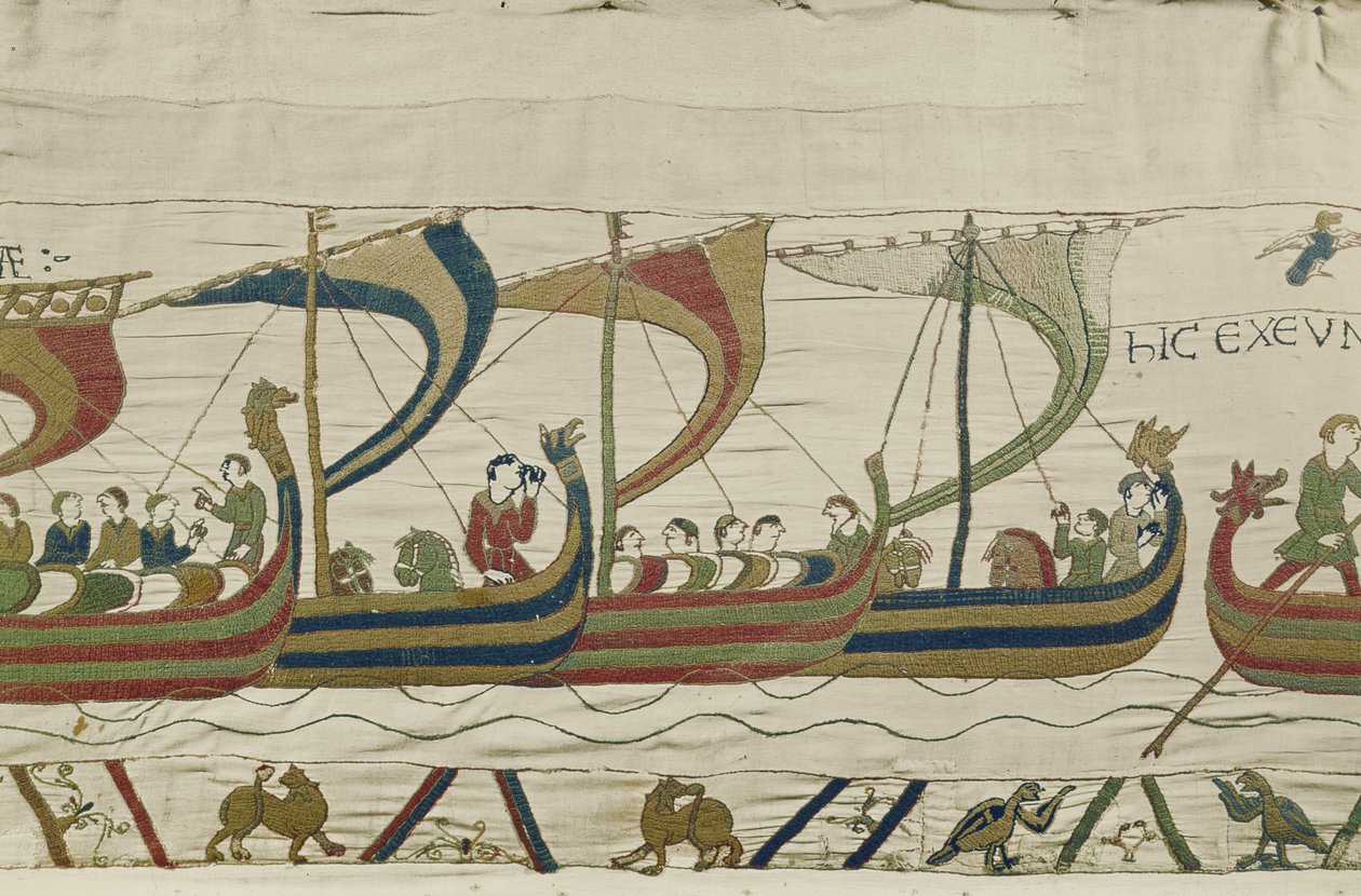 诺曼入侵舰队穿越了Bayeux Tapestry 作者 未知未知