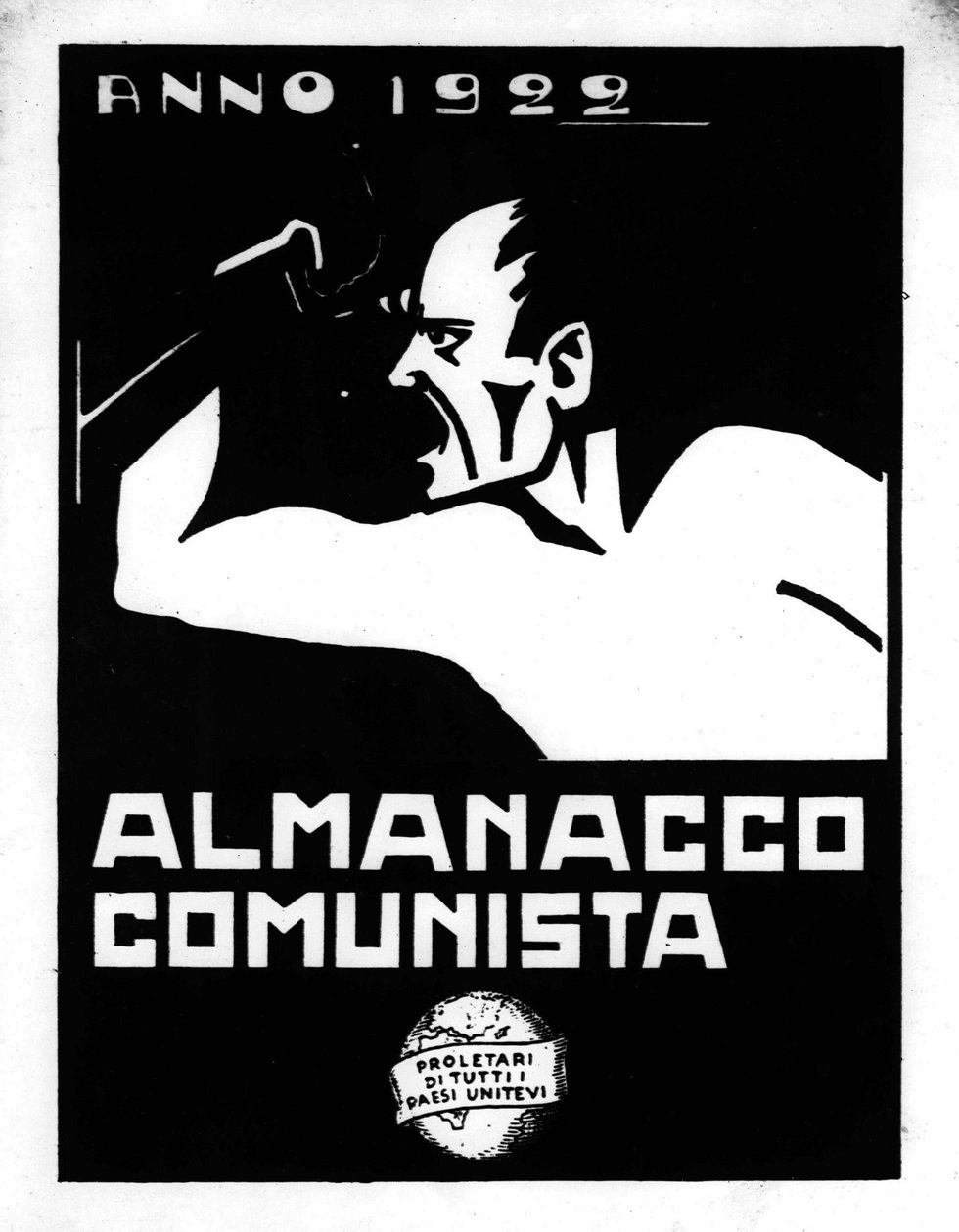 意大利共产党（PCI）1922 年的宣传海报：年鉴。 作者 未知艺术家