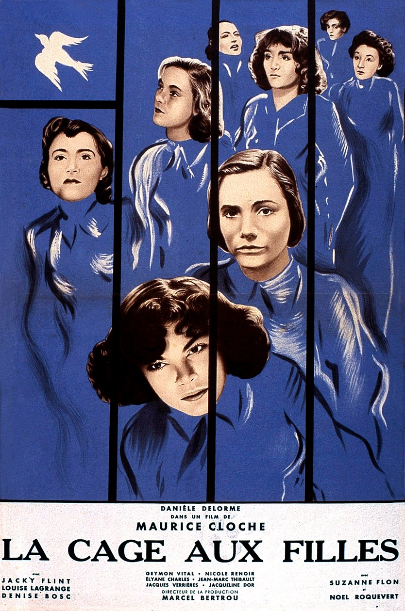 电影La cage aux filles的海报，MauriceCloche，1949。 作者 不明