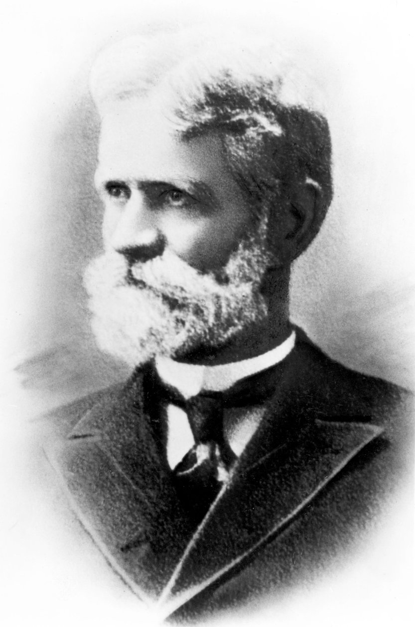 Almon Brown Strowger，美国电信发明家，约1885年 作者 不明