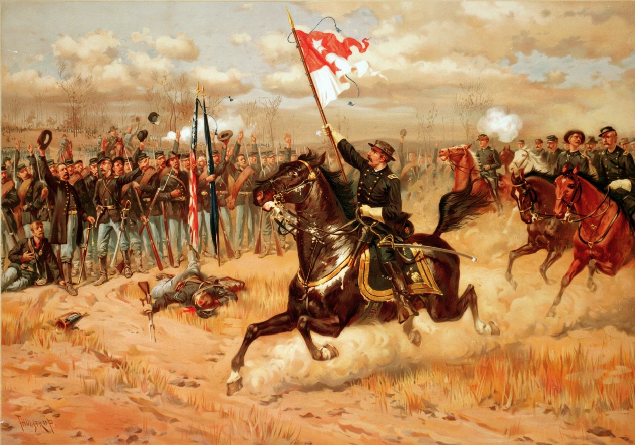 1861-1865 年美国内战：谢里丹的骑兵奥佩肯战役又称第三次温彻斯特战役 作者 未知艺术家