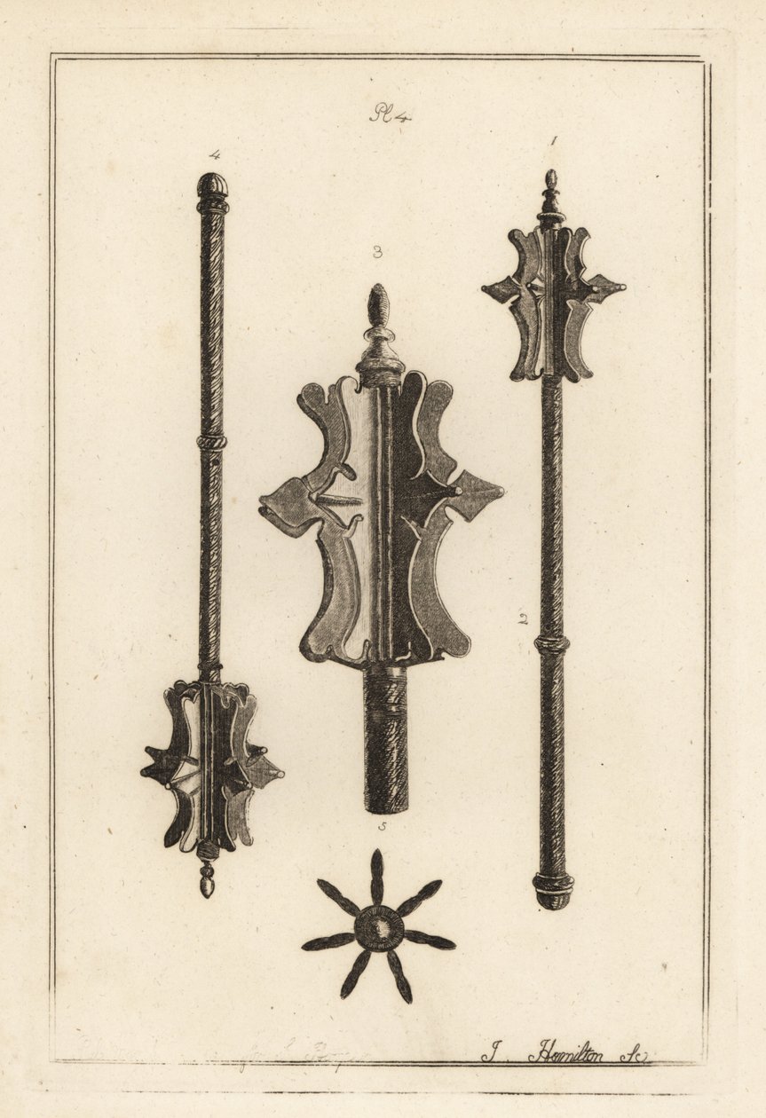 Ancient iron mace in the collection of Gustavus Brander 作者 不明