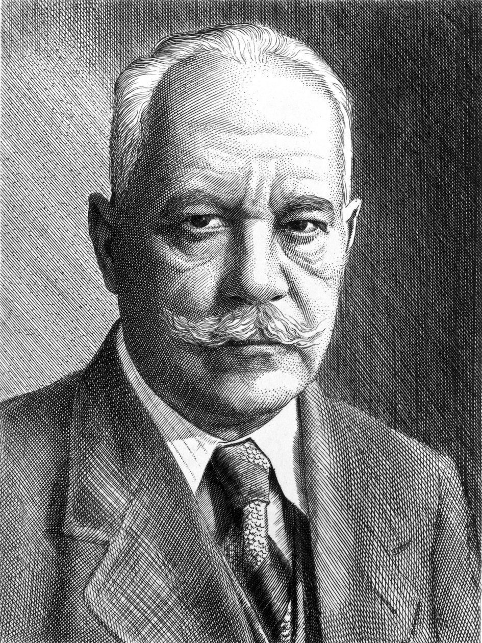 阿诺德-萨默菲尔德，德国物理学家，约1910-1920年 作者 不明