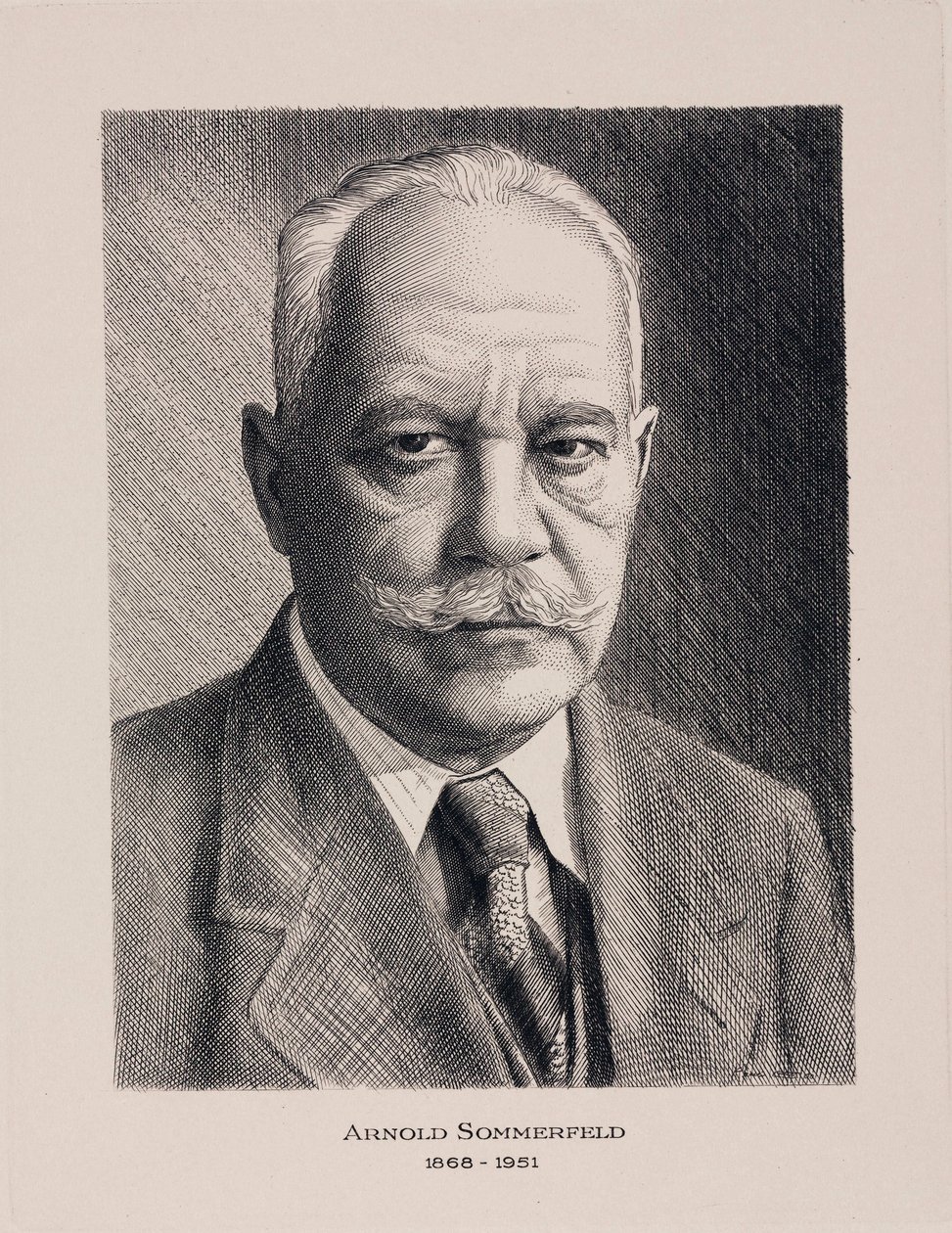 阿诺德·索末菲 (Arnold Sommerfeld)，德国物理学家，c 1930 作者 不明