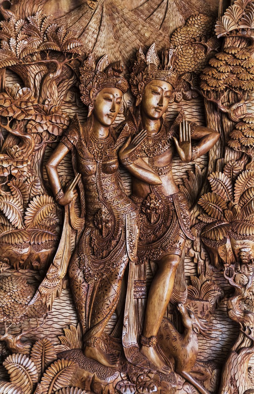 Balinese Woodcarving for Sale, Ubud, Bali, Indonesia (photo) 作者 不明