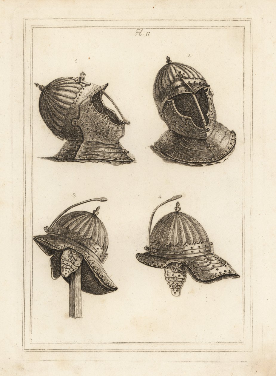 Bar helmet 1,2, and Duke of Monmouth