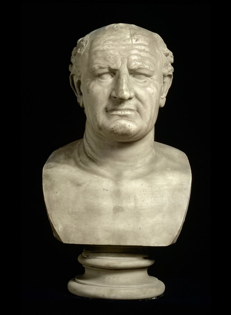 维斯帕先皇帝 (Titus Flavius Vespasianus) 的半身像 (9-79) 作者 不明