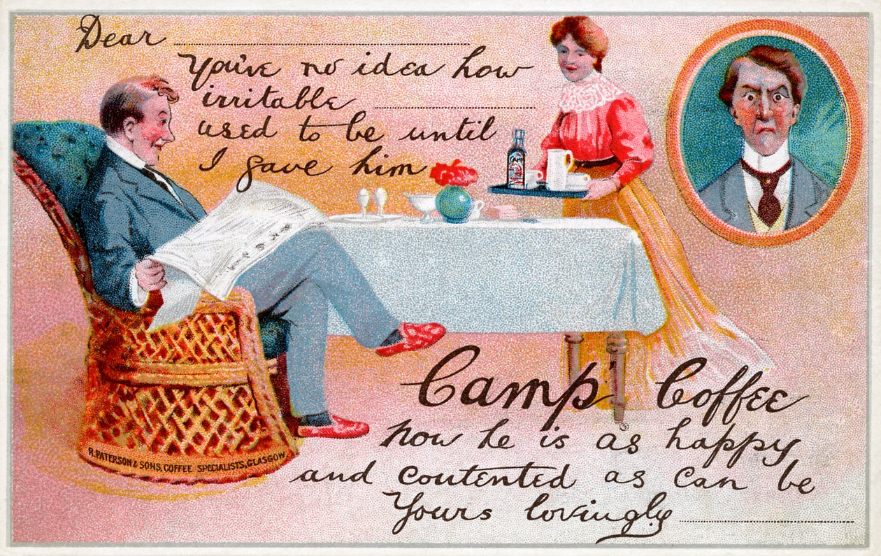 Camp Coffee - 广告，约 1920 年 作者 未知艺术家