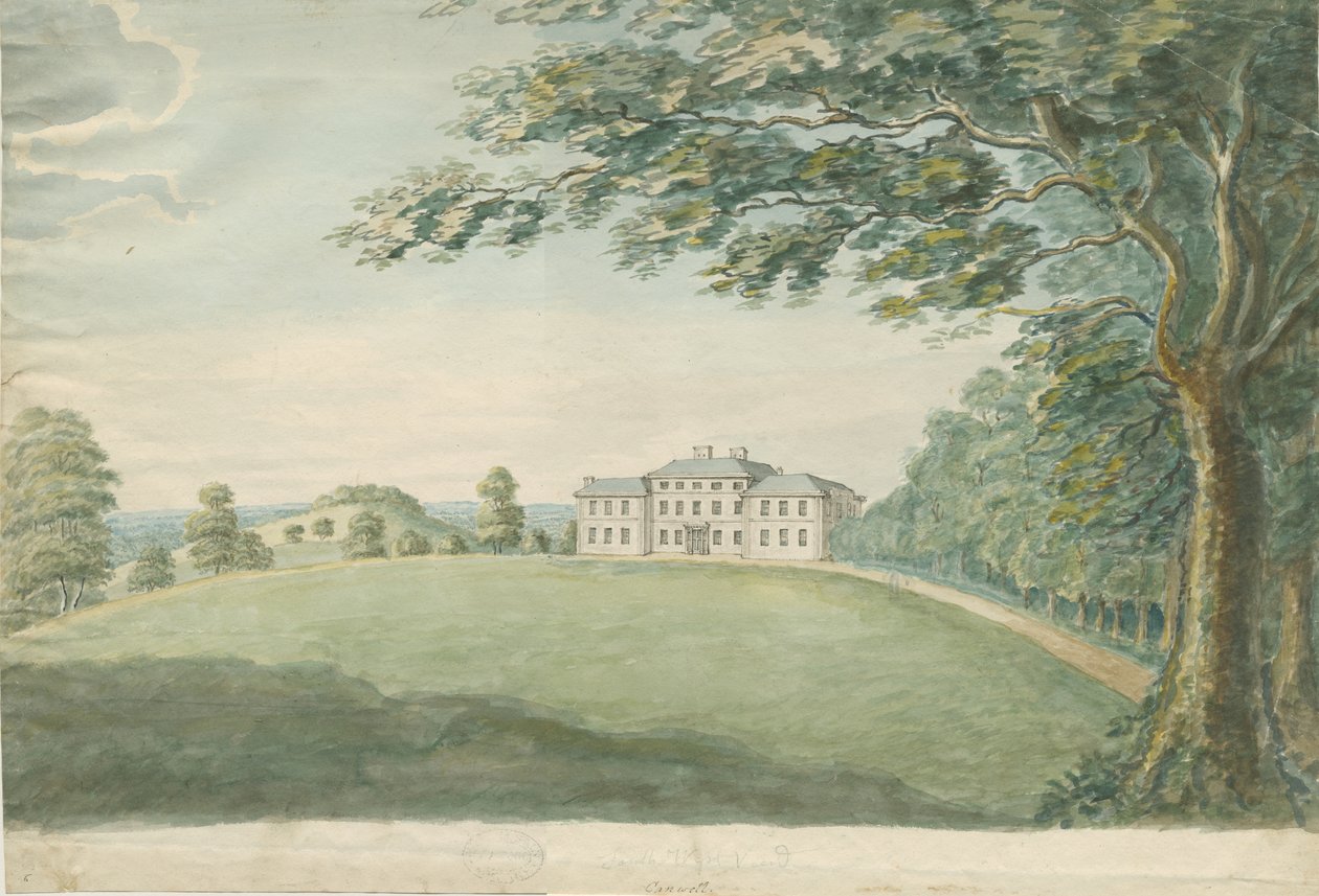 Canwell Hall：水彩画，nd [？18th cent] 作者 不明