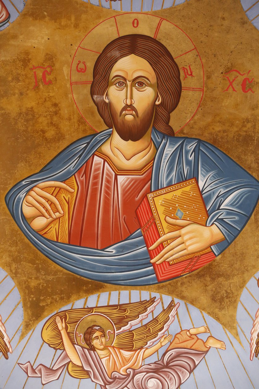 Pedoulas正统教堂的天花板壁画。Christ pantocrator, 20150510, Pedoulas, 塞浦路斯 作者 不明