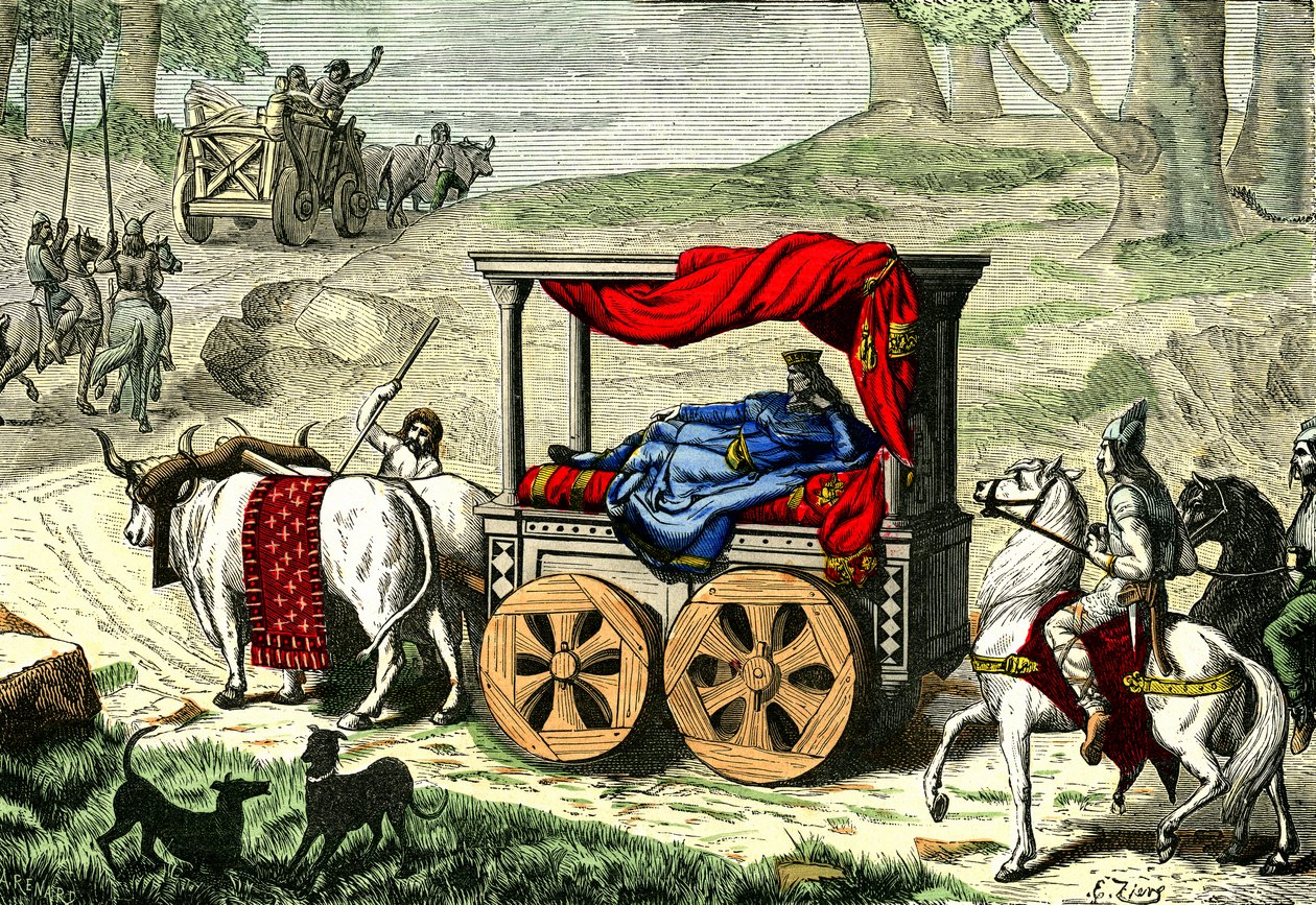 高卢国王的战车，约 1850-86 年（插图） 作者 未知艺术家