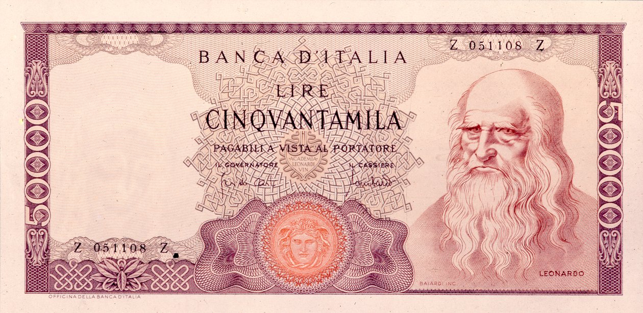 Cinquantamila Lire (b/w photo) 作者 不明