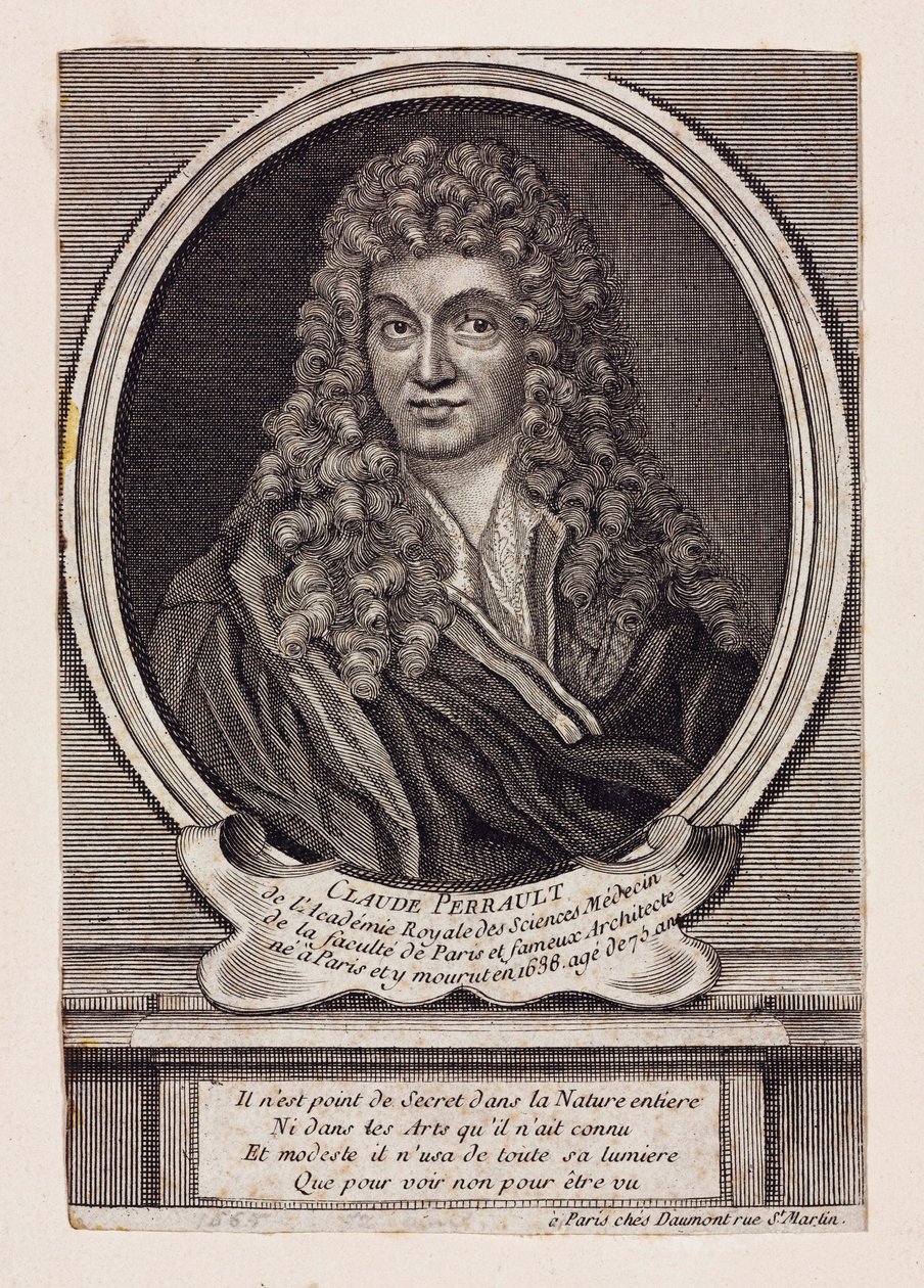 Claude Perrault，法国建筑师、科学家和医生，1660 年代 作者 不明