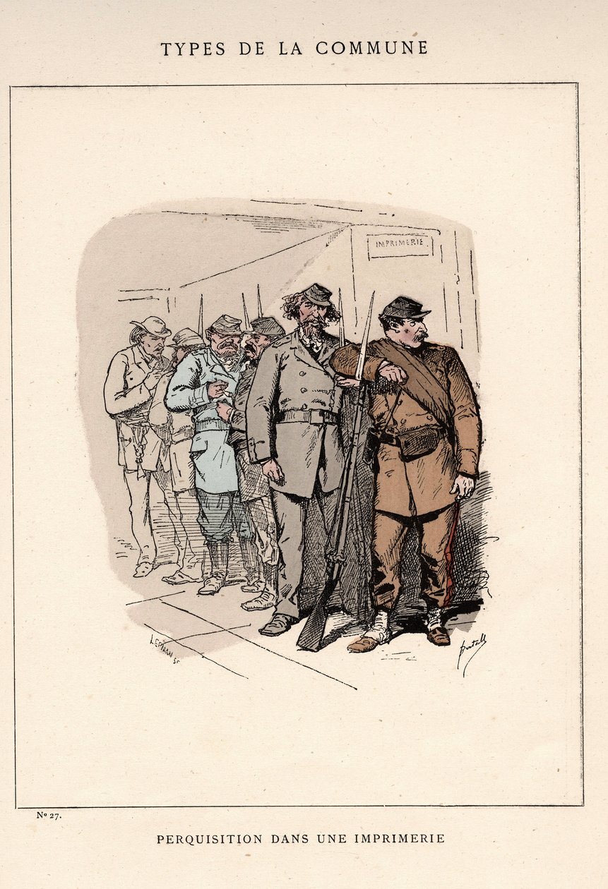 巴黎公社：SEARCH 跟随 IN UNE PRINTERIE (27) in “” Les Communeux 作者 不明