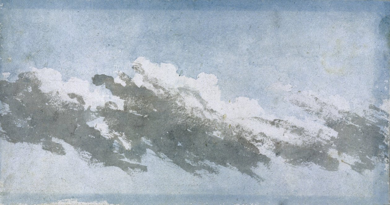 大风中的积云，约 1803 年 作者 未知艺术家