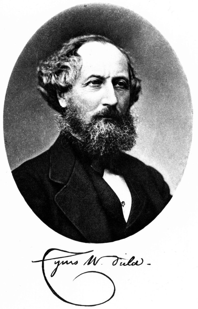 Cyrus W Field，美国金融家和企业家，约1875年 作者 不明